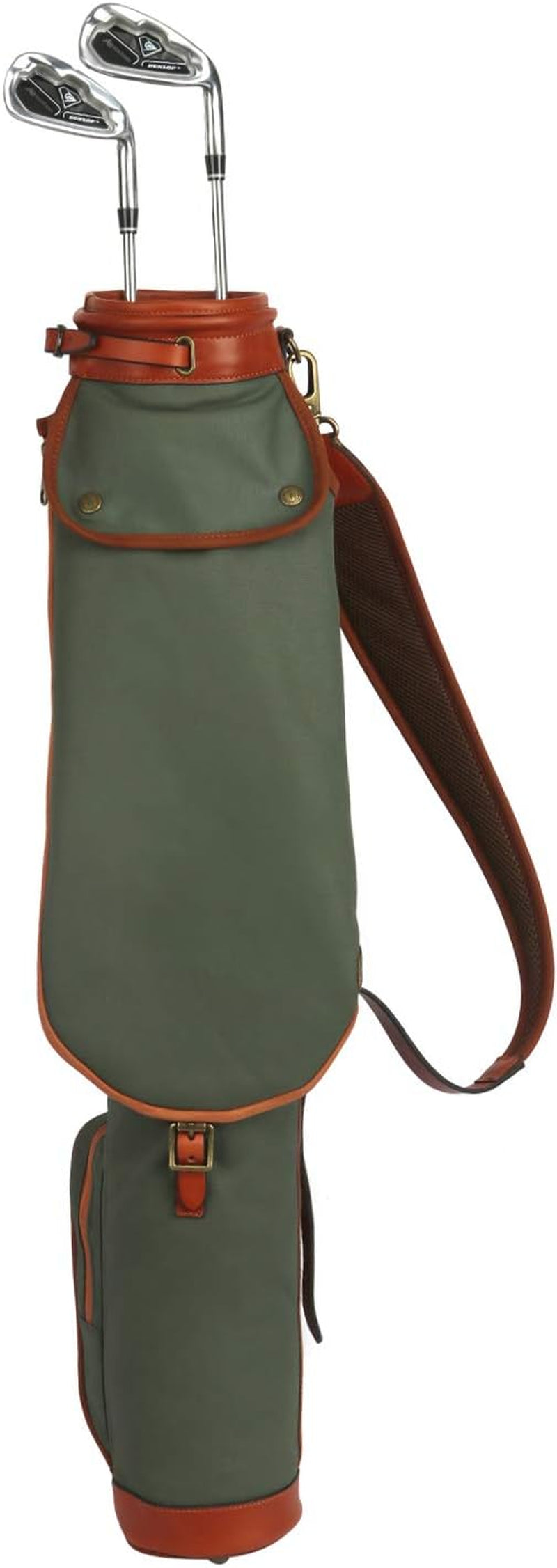Vintage Golf Club Carry Bags Travel Case - Canvas and Leather