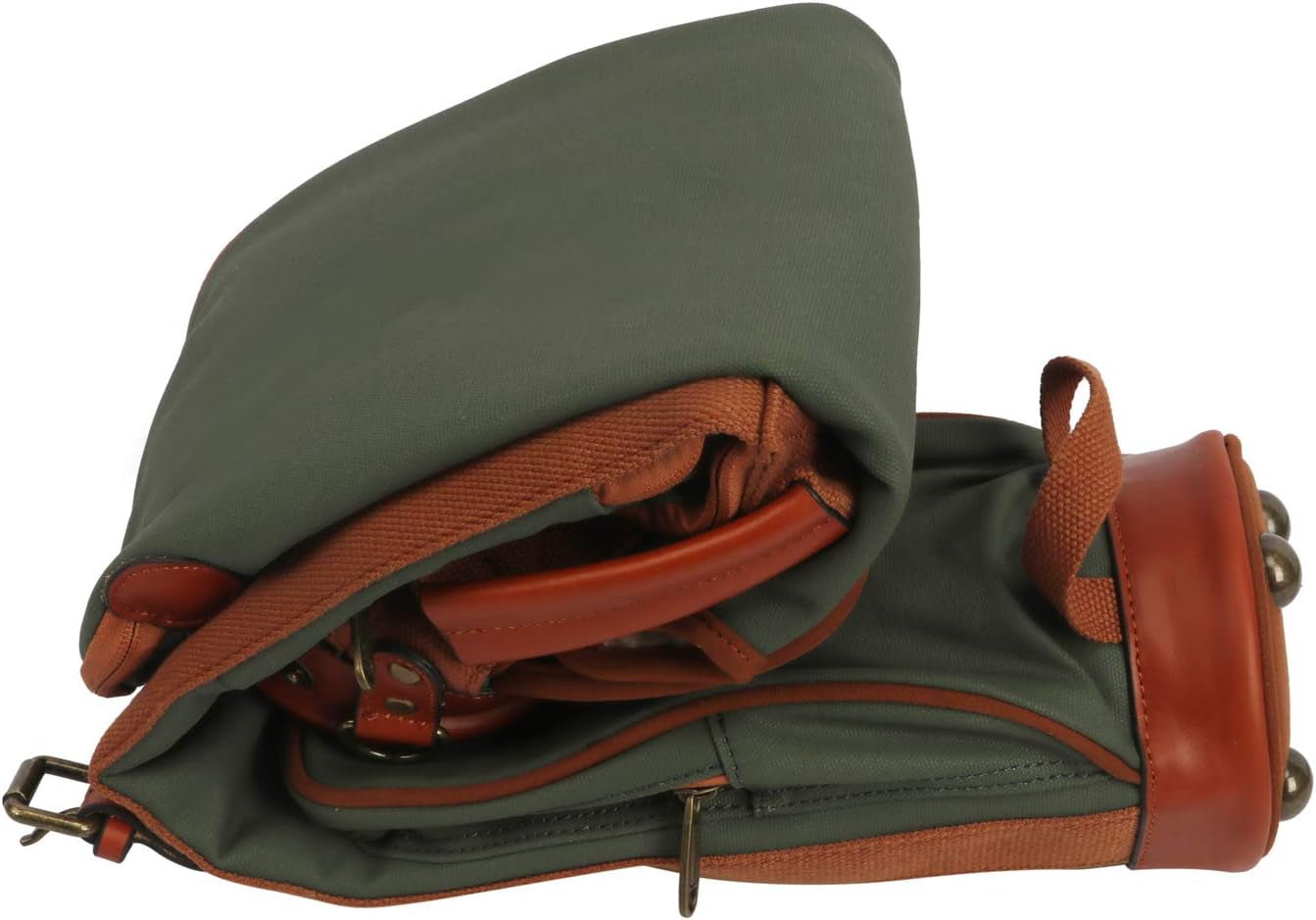 Vintage Golf Club Carry Bags Travel Case - Canvas and Leather