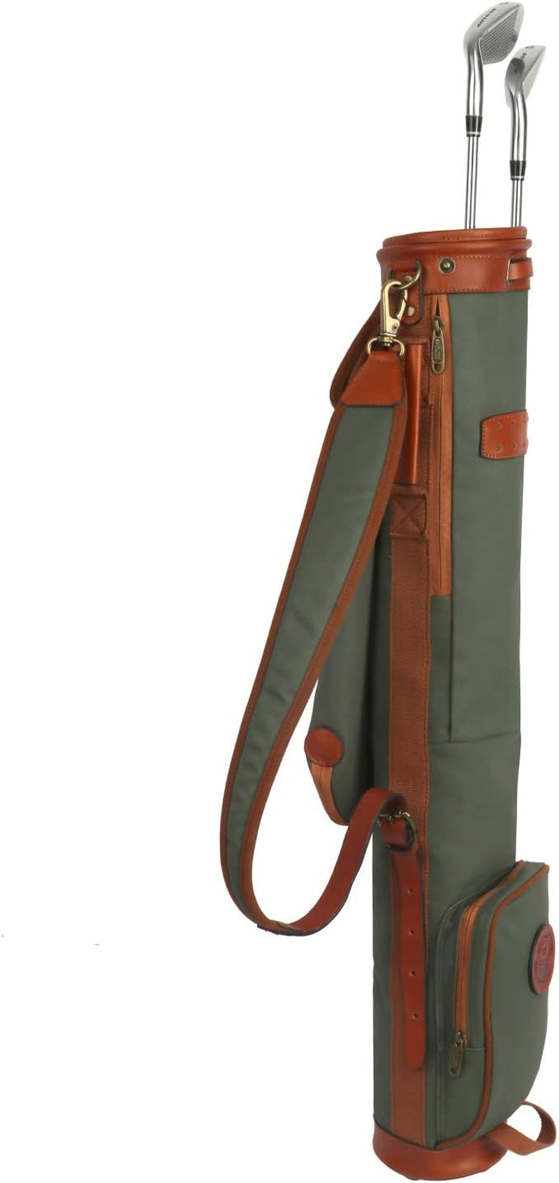 Vintage Golf Club Carry Bags Travel Case - Canvas and Leather