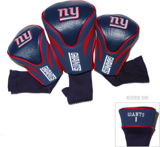NFL Numbered 1, 3, & X, Fits Oversized Drivers, Utility, Rescue & Fairway Clubs, Velour Lined for Extra Club Protection